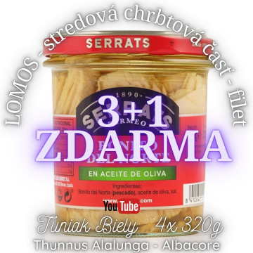 3+1 Zdarma Tuňák bílý...