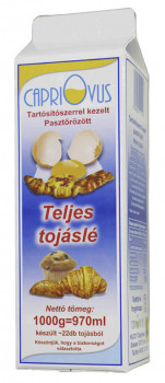 Pasterizované tekuté vajcia zo 100% vajec