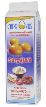 Pasterizované tekuté vajcia z vaječných žĺtok