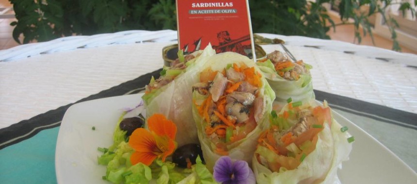 Ryžová roláda so zeleninou a baby sardinkami SERRATS